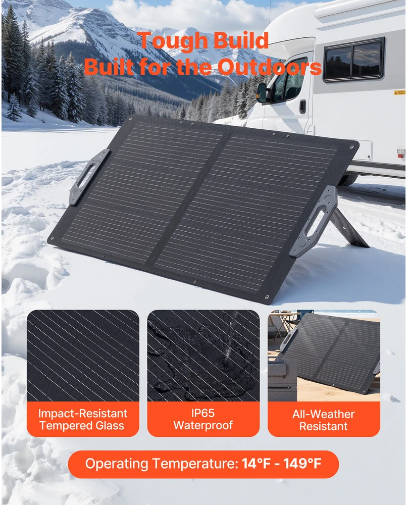 VEVOR 100W sulankstomas saulės skydelis