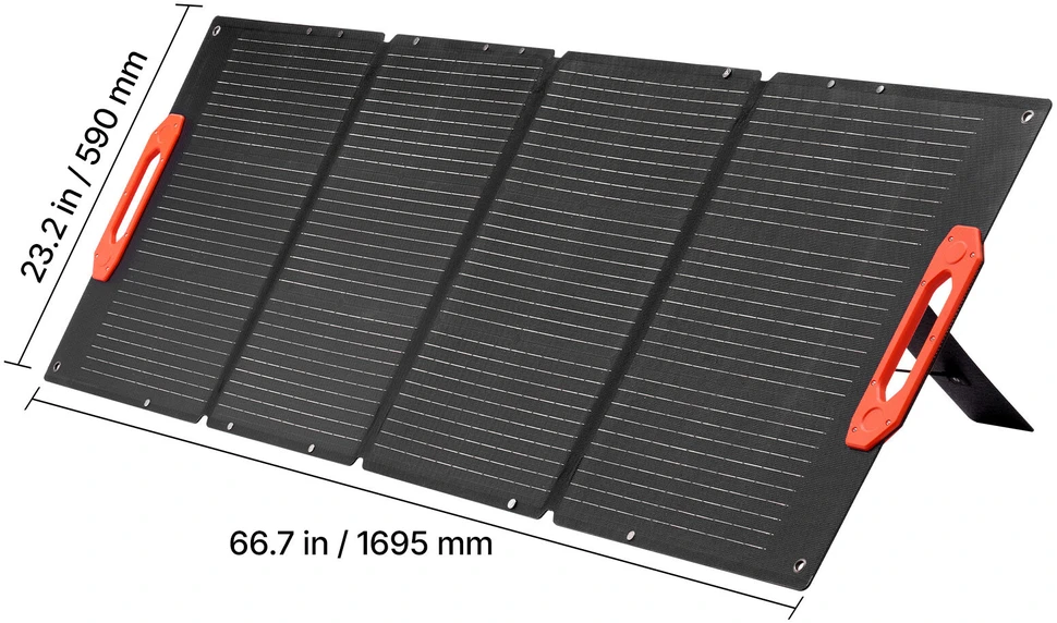 VEVOR Sulankstomas 150 W saulės skydas lauko iškyloms