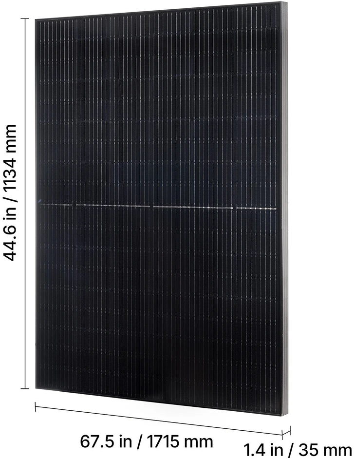 VEVOR 2vnt 400W monokristaliniai saulės moduliai