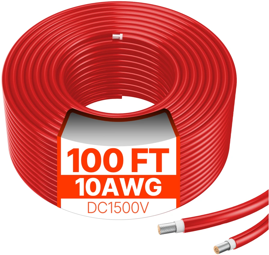 VEVOR 30,48 m saulės kolektoriaus kabelis 10AWG