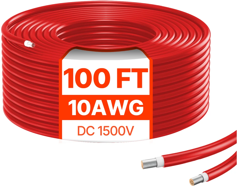 VEVOR 30,48 m saulės kolektoriaus kabelis 10AWG