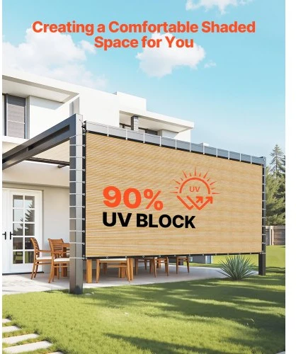 VEVOR Saulės uždanga privatumo išlaikymui 3.66 x 6.1 m