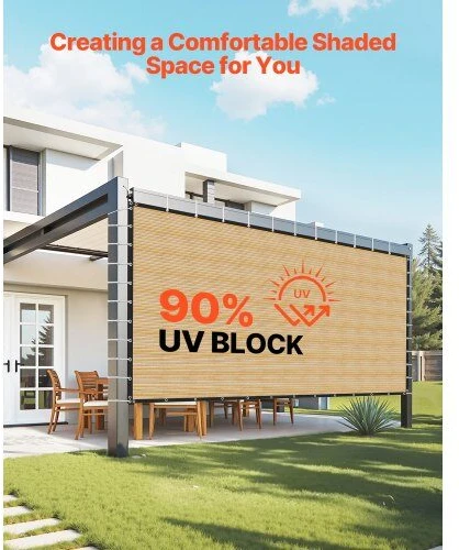 VEVOR Saulės uždanga privatumo išlaikymui 3.66 x 6.1 m