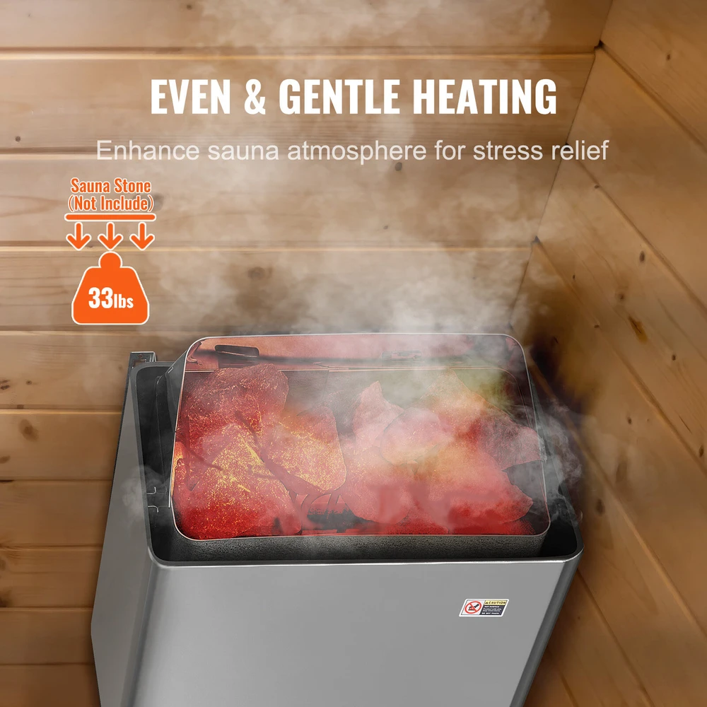 VEVOR 8 kW elektrinė sauna su įmontuotu valdymu