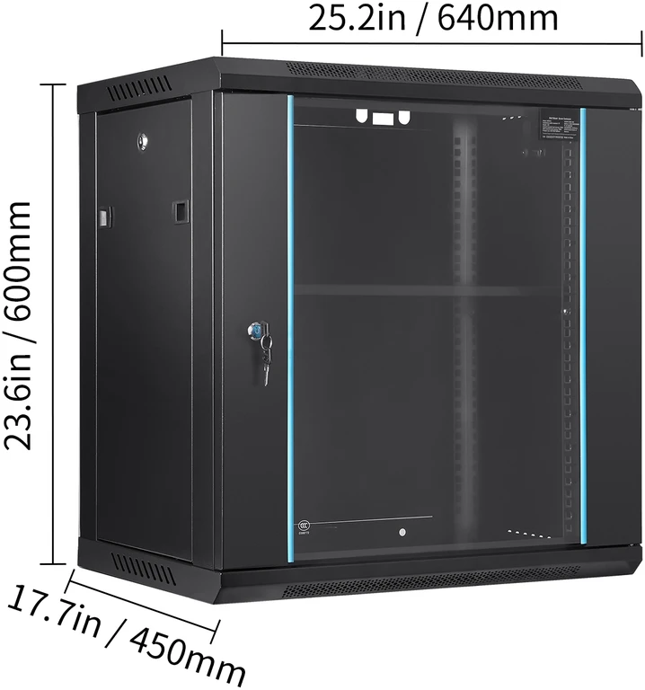 VEVOR 12U sieninė serverio spinta