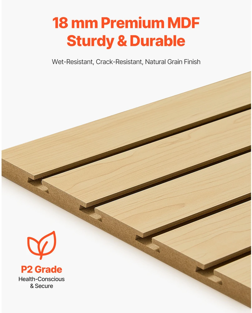 VEVOR 4 x 4 pėdų MDF plokštės slatvualas