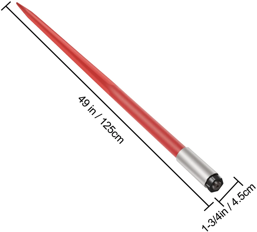VEVOR 49 cm šieno smaigas 2041 kg galia
