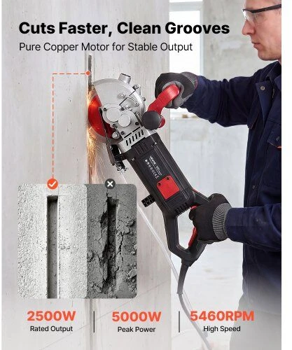 Mūro rėžtuvas VEVOR KC160, 5000 W