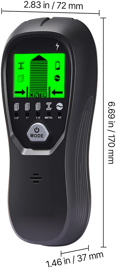 VEVOR Sienų skaitytuvas su LCD ekranu