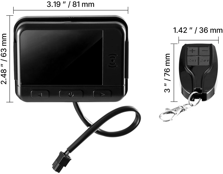 VEVOR Dyzelinio oro šildytuvo valdiklis DC5V su LCD