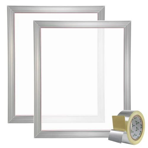 VEVOR Šilkografijos rėmų rinkinys 50x61 cm 230 tinklelis 2 vnt.