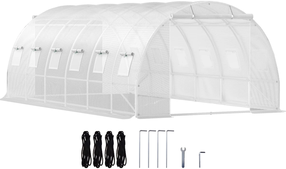 VEVOR Praeinama tunelinė šiltnamis 6.1 x 3 x 2.1 m