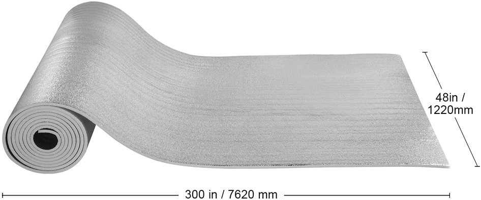 VEVOR Dvigubo atspindžio izoliacinis rulonas 48 cm x 25 m