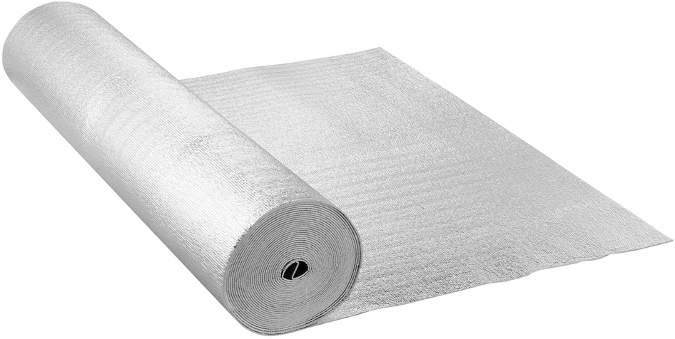 VEVOR Dviejų sluoksnių šiluminė izoliacija 122 cm x 15,2 m