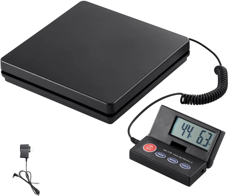 VEVOR Skaitmeninės siuntų svarstyklės, 50 kg, LCD ekranas