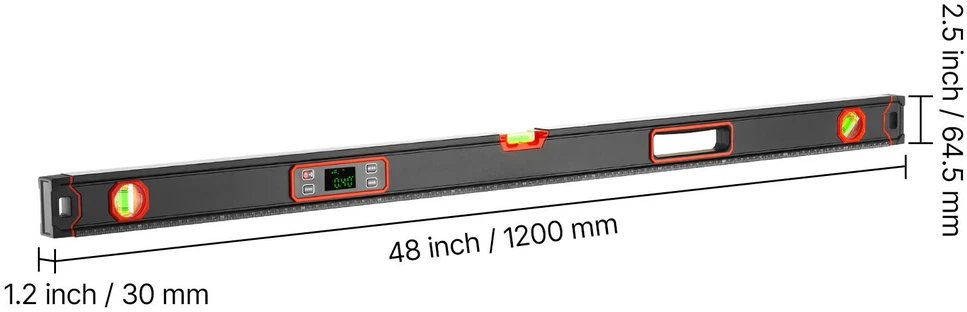 VEVOR Skaitmeninis gulsčiukas 1200 mm su magnetu