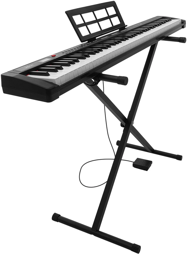 Skaitmeninis pianinas VEVOR 1001, 88 pusiau pasunkinti klavišai
