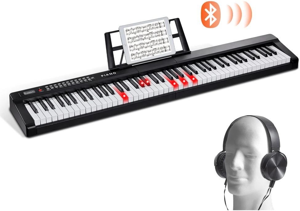 VEVOR Elektrinis skaitmeninis pianinas 88 klavišai