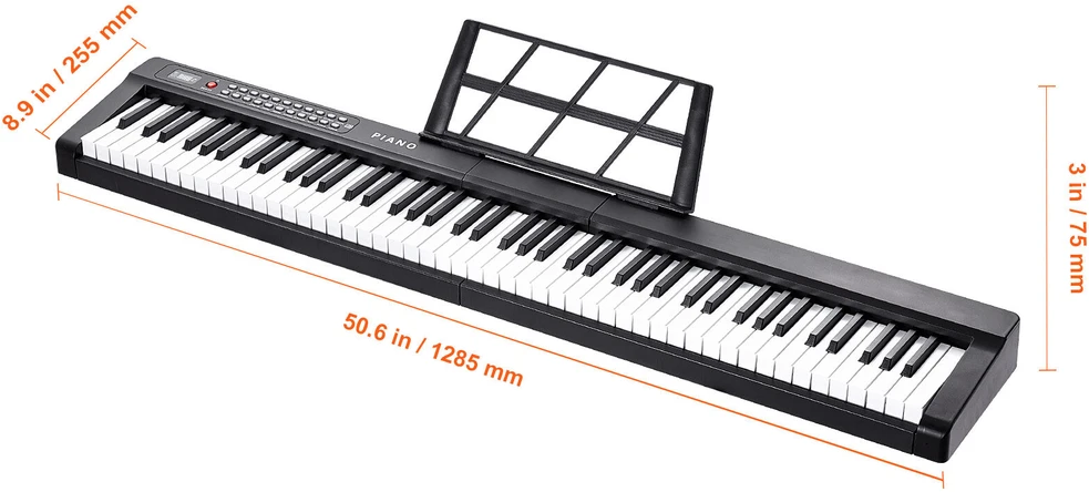 VEVOR Elektrinis skaitmeninis pianinas 88 klavišai