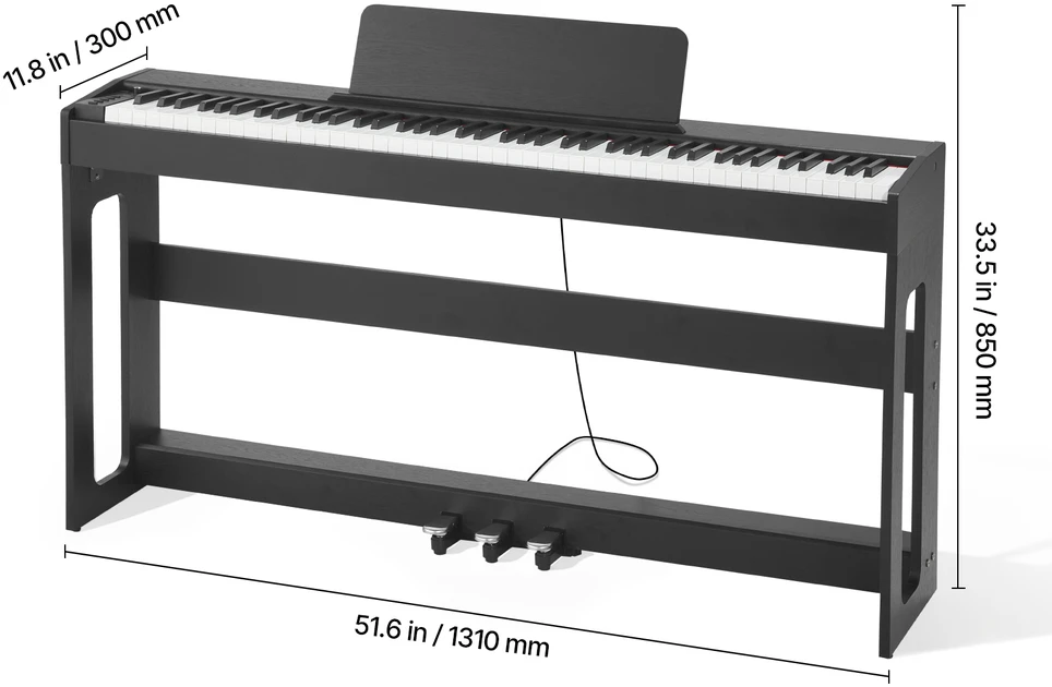 VEVOR Elektrinis pianinas su 88 klavišais