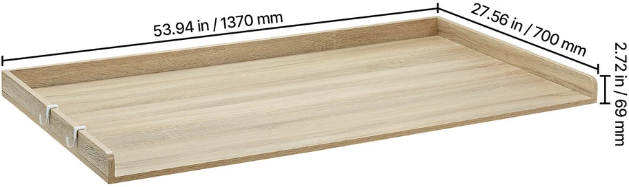 VEVOR Ąžuoline skalbimo mašinų stalviršis 137x68 cm
