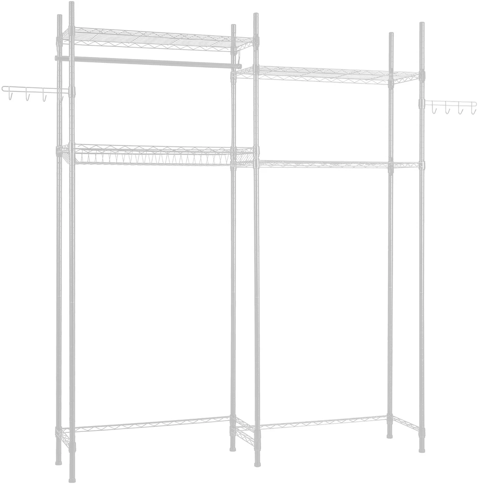 VEVOR Virš skalbyklos ir džiovyklos lentyna su 4 lentynomis