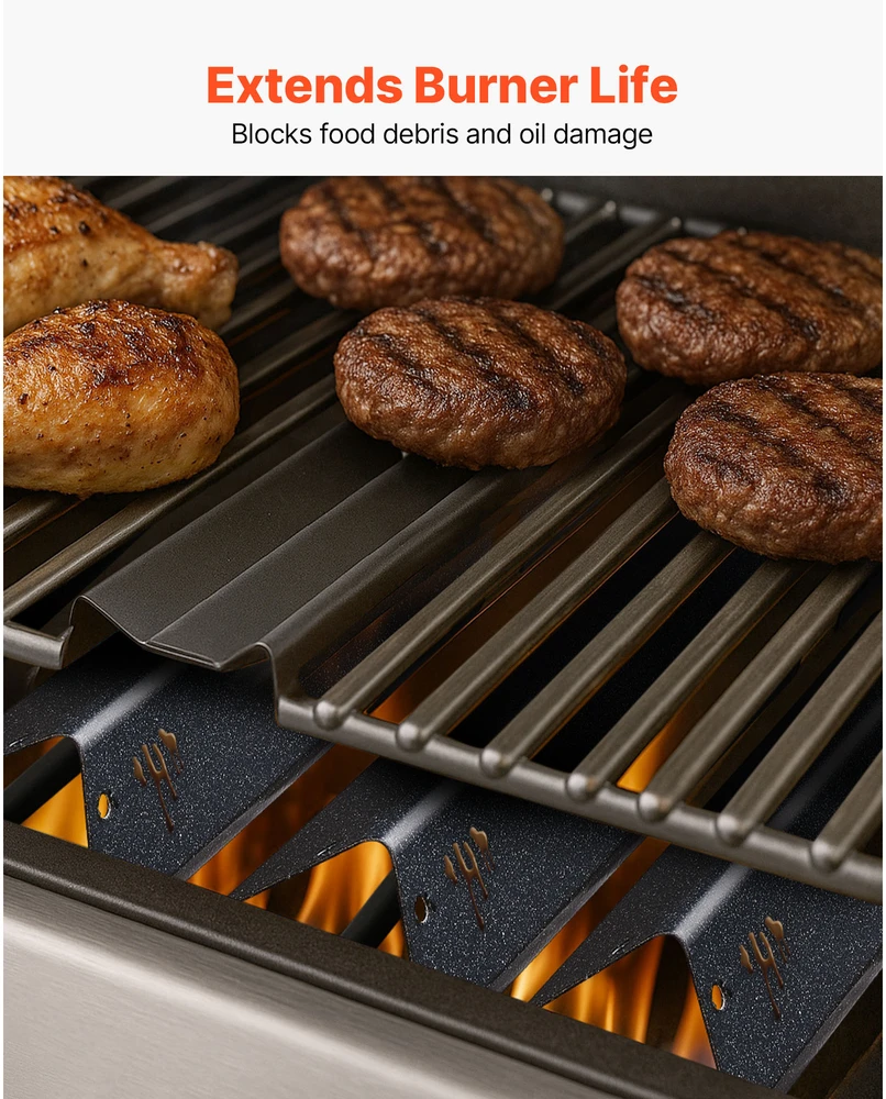 VEVOR Flavorizer juostos keitimas Weber Genesis kepsninėms