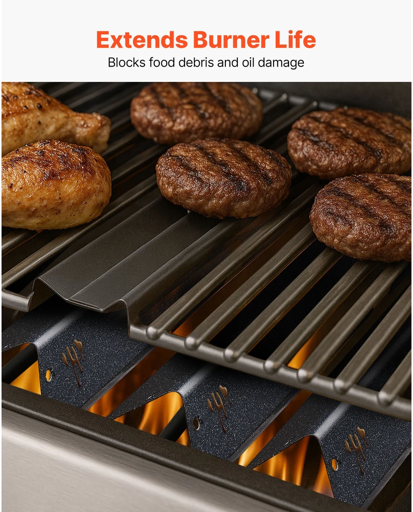 VEVOR Flavorizer juostos keitimas Weber Genesis kepsninėms