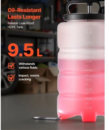 VEVOR Rankinis vakuuminis 9,5 l skysčių ištraukiklis