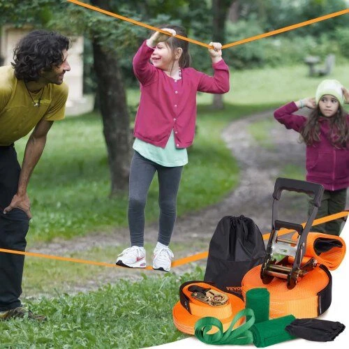 VEVOR Slackline rinkinys su treniruočių virve