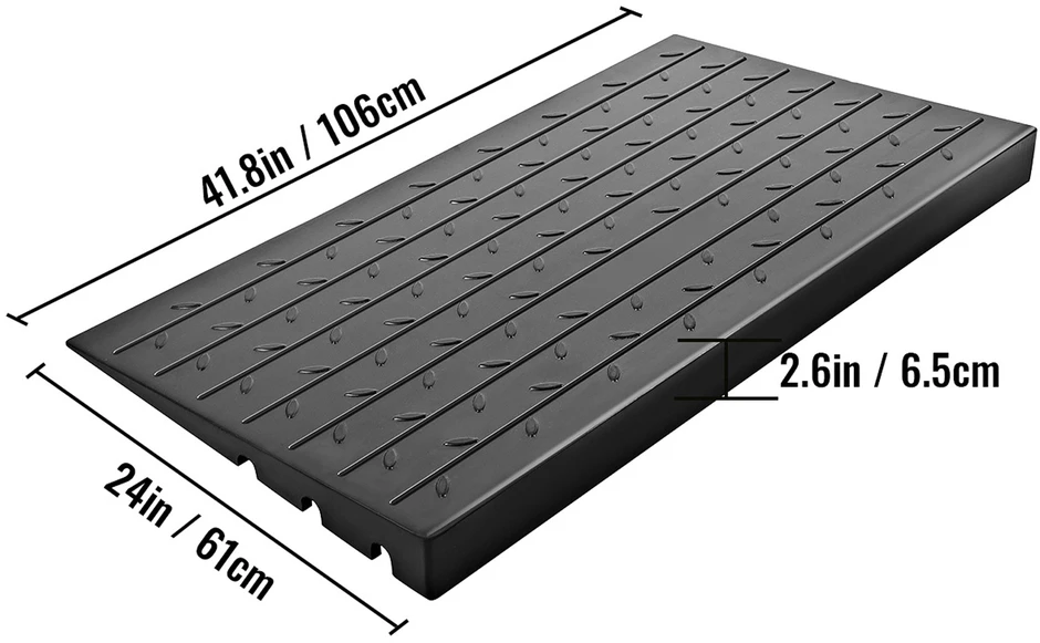 VEVOR Guminis slenkstis rampa 6.5 cm kilimas