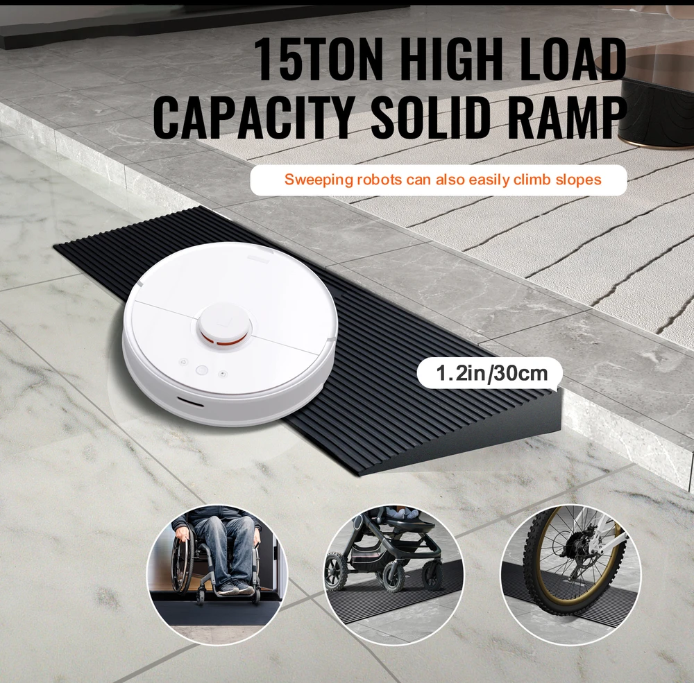 VEVOR 1.2 cm reguliuojama rampa robotams ir vežimėliams