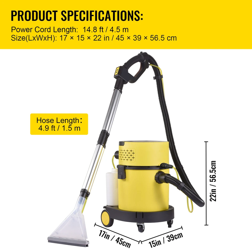 Dulkių siurblys VEVOR Šlapias ir sausas siurblys, 20 l, 4-in-1