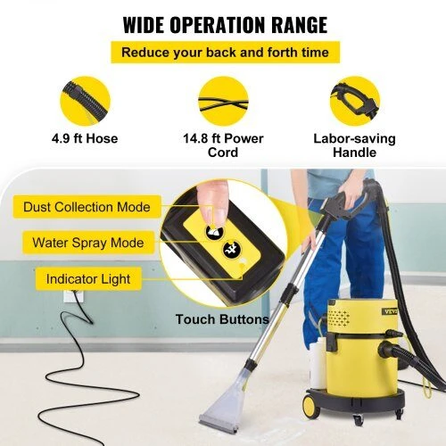 Dulkių siurblys VEVOR Šlapias ir sausas siurblys, 20 l, 4-in-1