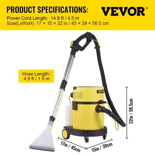Dulkių siurblys VEVOR Šlapias ir sausas siurblys, 20 l, 4-in-1