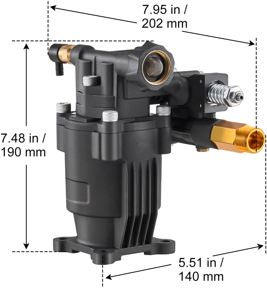 VEVOR Aukšto slėgio plovimo siurblio pompa 3500 PSI