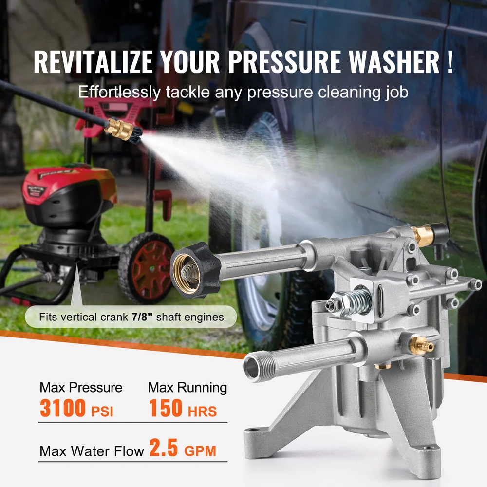 VEVOR Plovimo siurblio pompa 3100 PSI 2.5 GPM