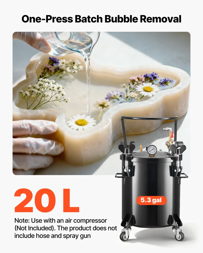 VEVOR Dažymo slėgio indas, 20 l talpos