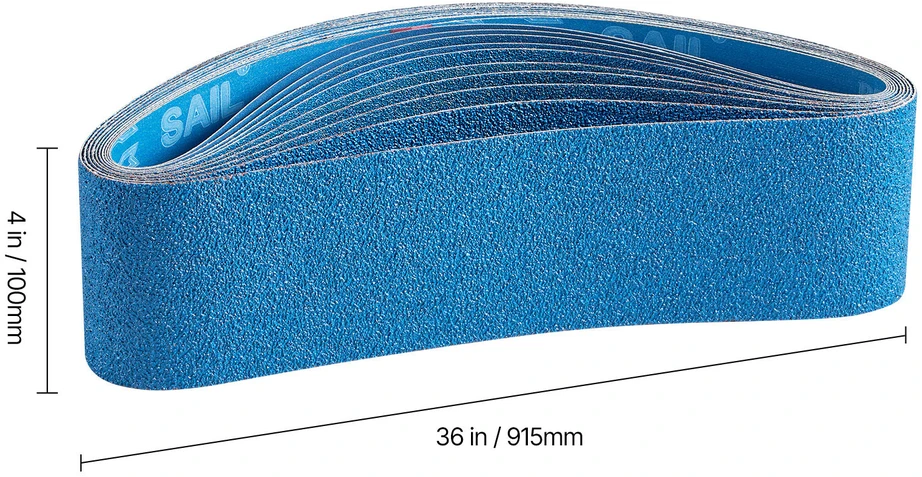 VEVOR Šlifavimo juostos 100 x 915 mm, 10 vnt