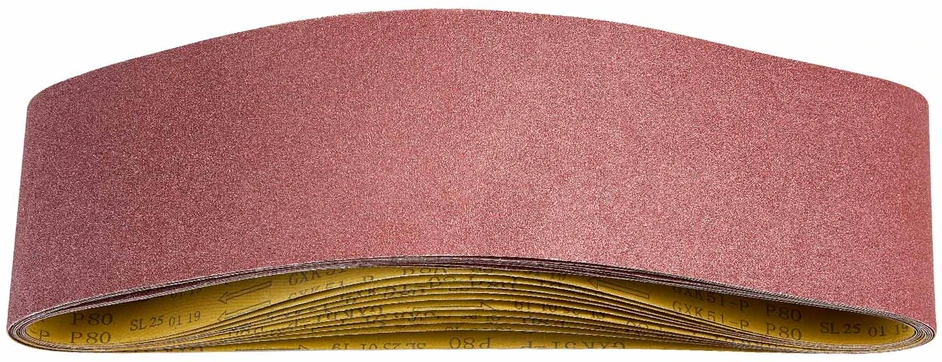 VEVOR Šlifavimo juostos, 152mm x 1219mm, 10vnt, 80 grūdėtumo