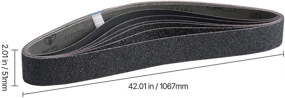 VEVOR Šlifavimo juostos, 50 x 1066 mm, 6 vnt.