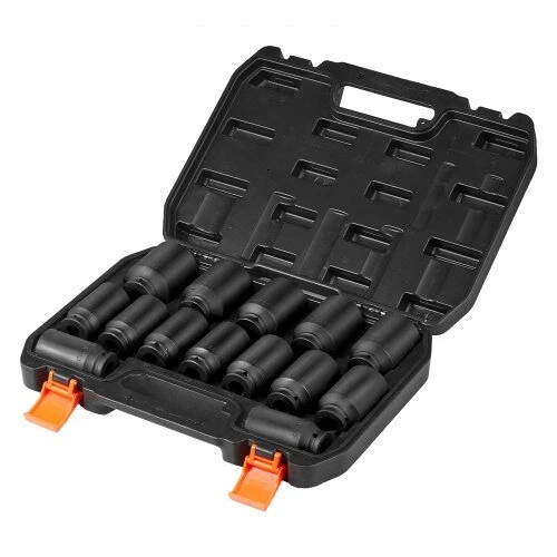 VEVOR Ašinių veržlių smūginių galvučių rinkinys 1/2" 14 vnt.