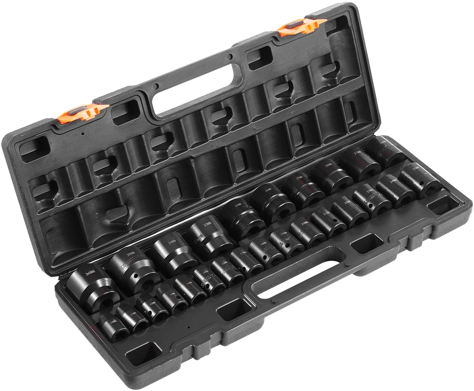 VEVOR smūginis galvučių rinkinys, 26 vnt., 10-36 mm