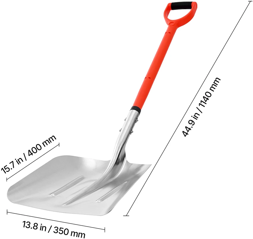 VEVOR Sniego kastuvas su aliuminiu 35 cm