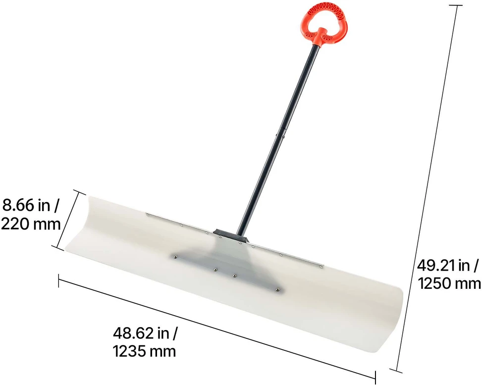 VEVOR Plastikinė sniego stūmimo kastuvas 122 cm