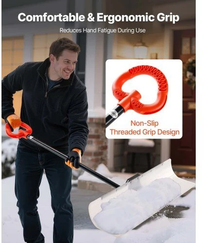 VEVOR Plastikinė sniego stūmimo kastuvas 122 cm