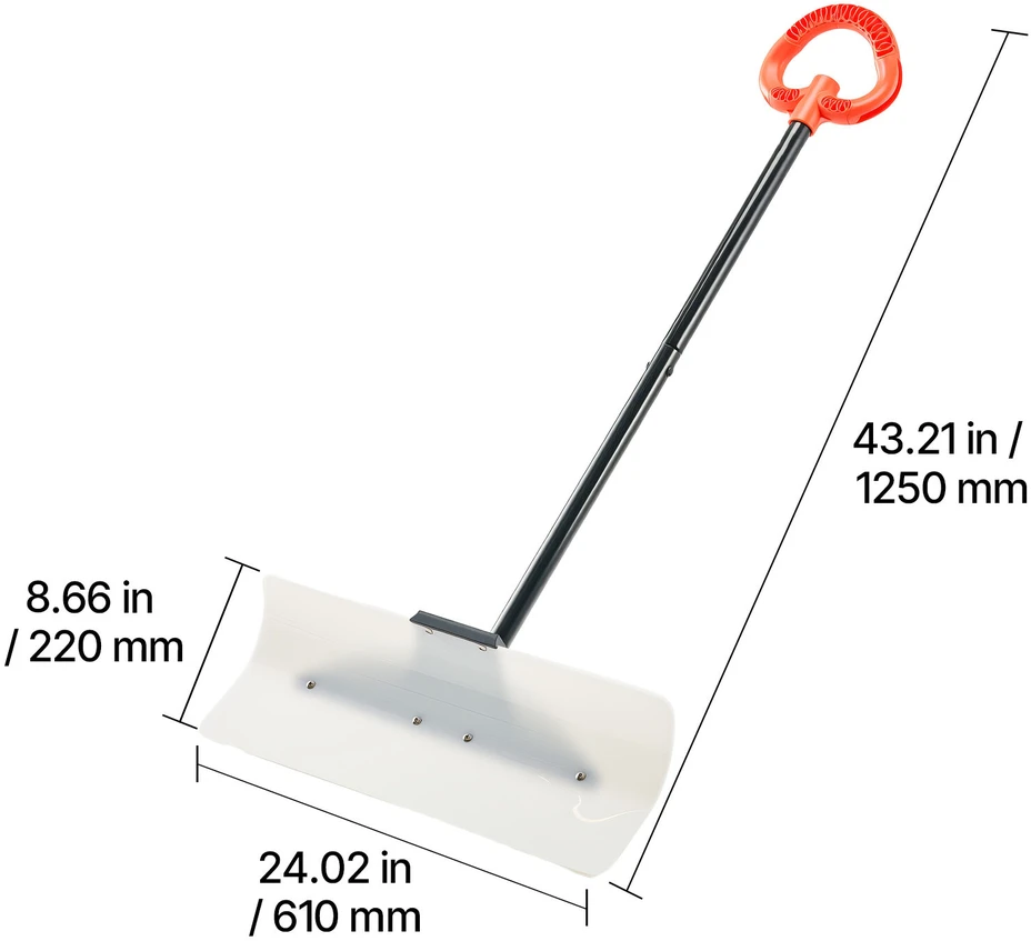 VEVOR Plastikinis sniego stumdymo kastuvas 61 cm