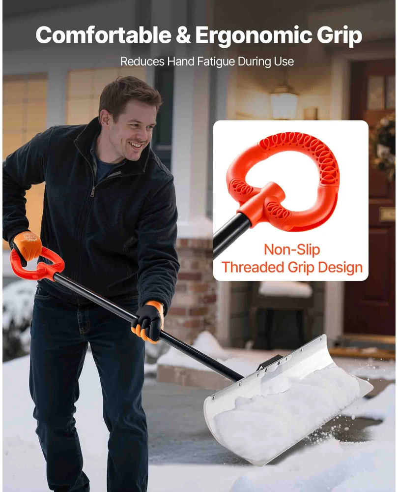 VEVOR Plastikinė sniego stumdyklė 76 cm važiuojamajai daliai