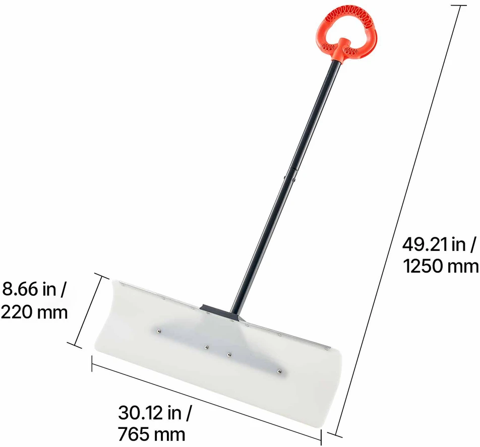 VEVOR Plastikinė sniego stumdyklė 76 cm važiuojamajai daliai