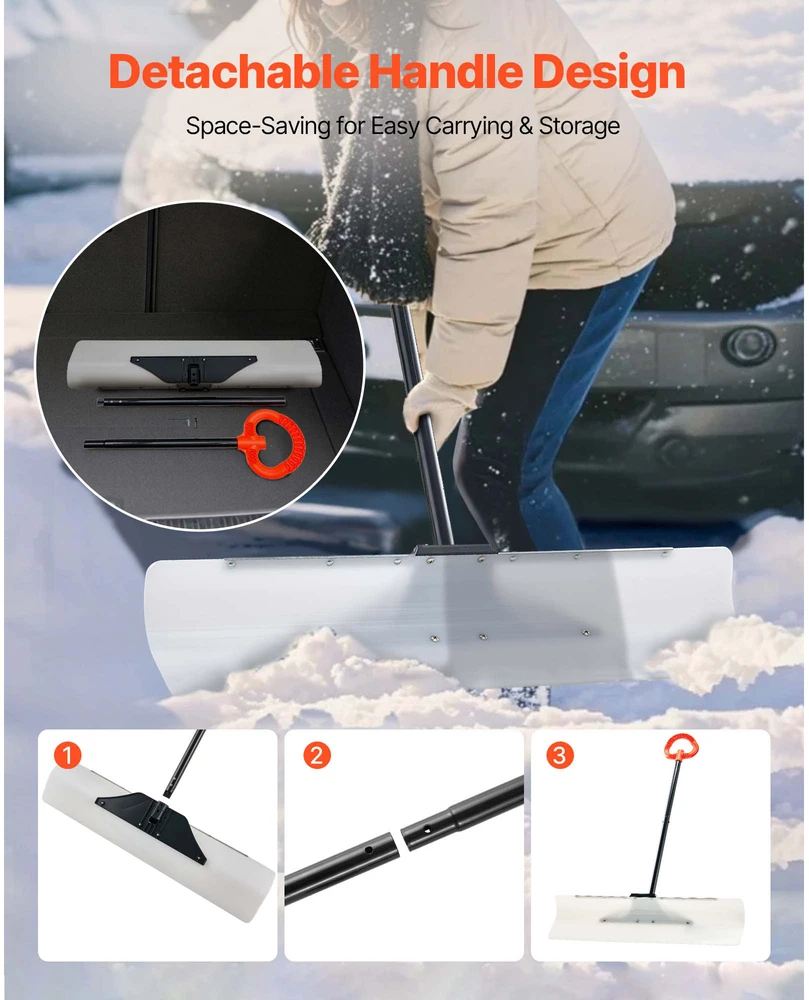 VEVOR Plastikinis sniego stūmiklis 91 cm